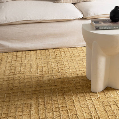 Alure Modern Golden Wool Rug