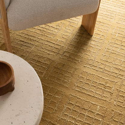Alure Modern Golden Wool Rug