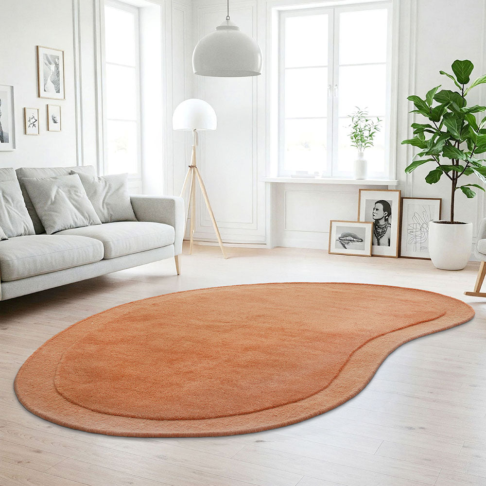 Thalia Oat Rust Wool Rug