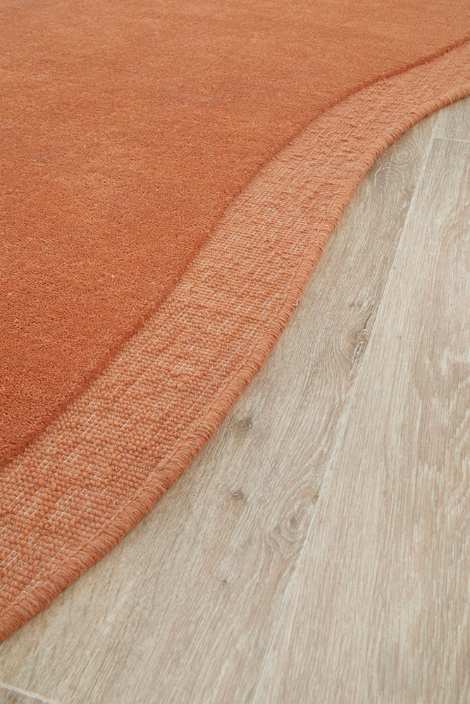 Thalia Oat Rust Wool Rug