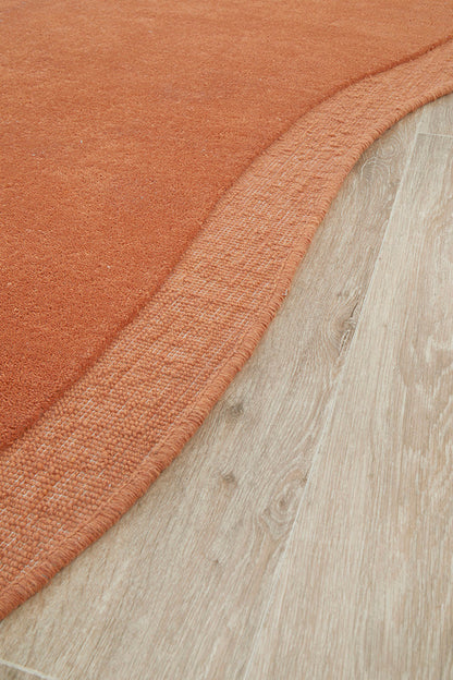 Thalia Oat Rust Wool Rug