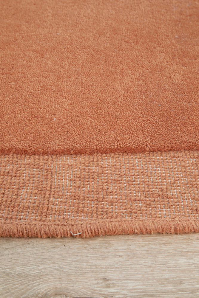 Thalia Oat Rust Wool Rug