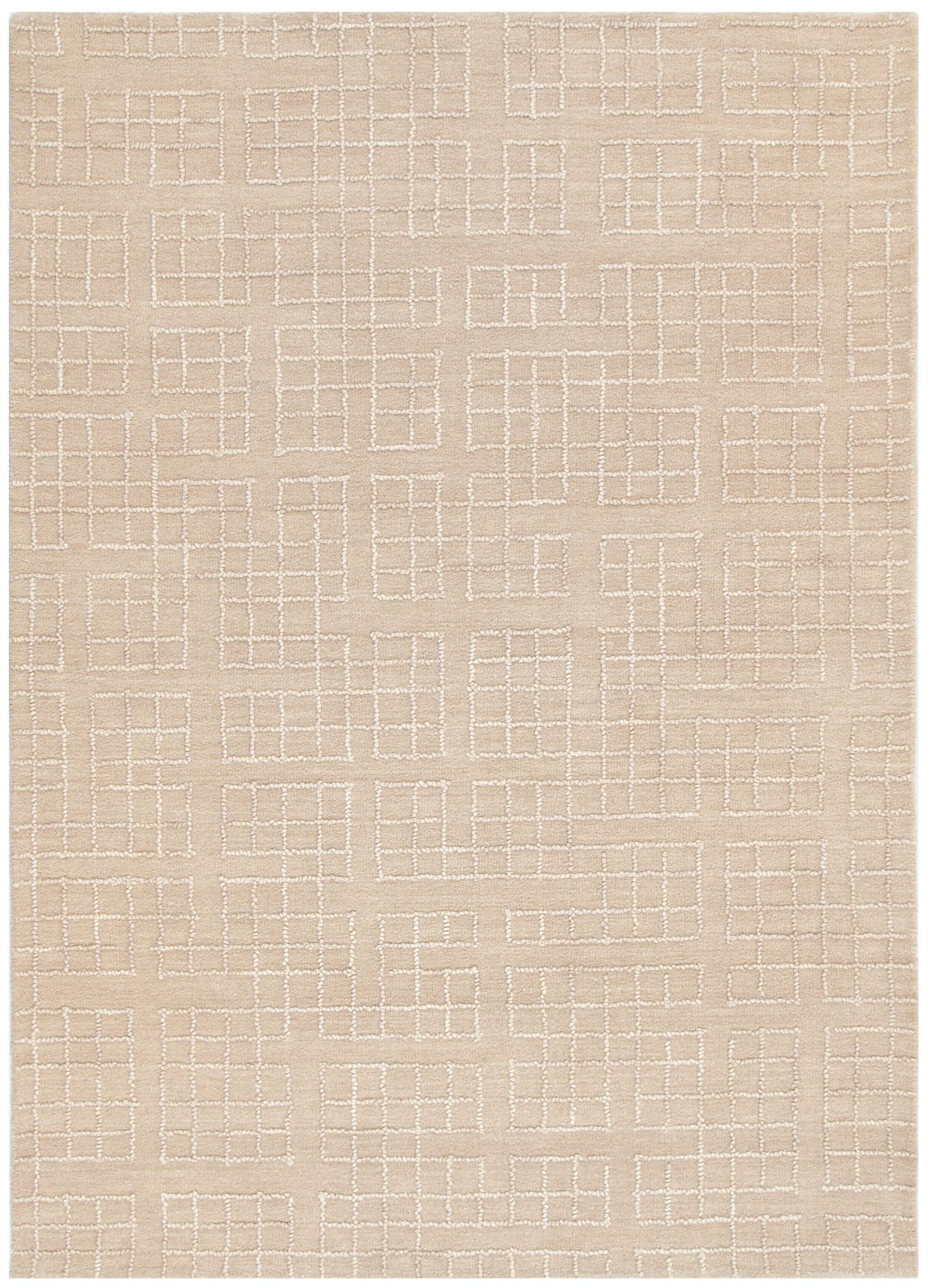 Alure Modern Beige Wool Rug ‚Äö√Ñ√Æ wool rug, natural texture, Haus & Harbour
