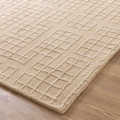 Alure Modern Beige Wool Rug