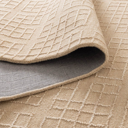 Alure Modern Beige Wool Rug