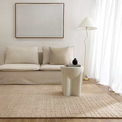 Alure Modern Beige Wool Rug