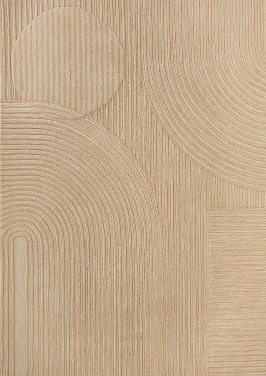 Caldera Beige Wool Rug