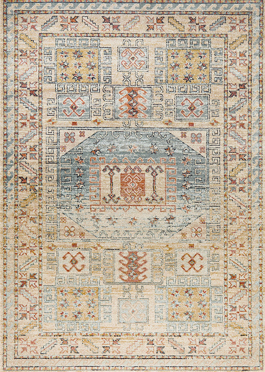 Cantera Sky Blue Multicolor Rug