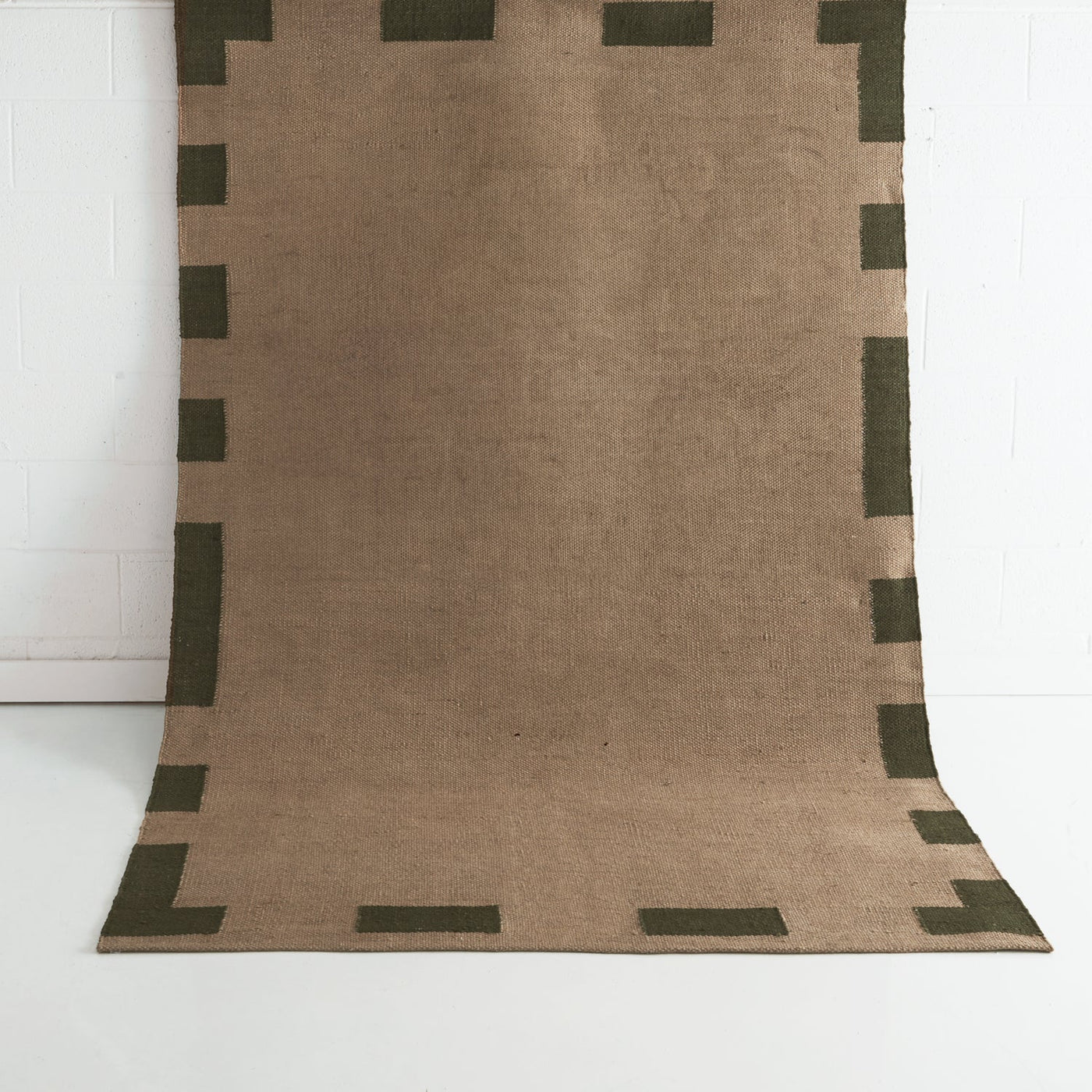 Naro Brown Green Jute Rug