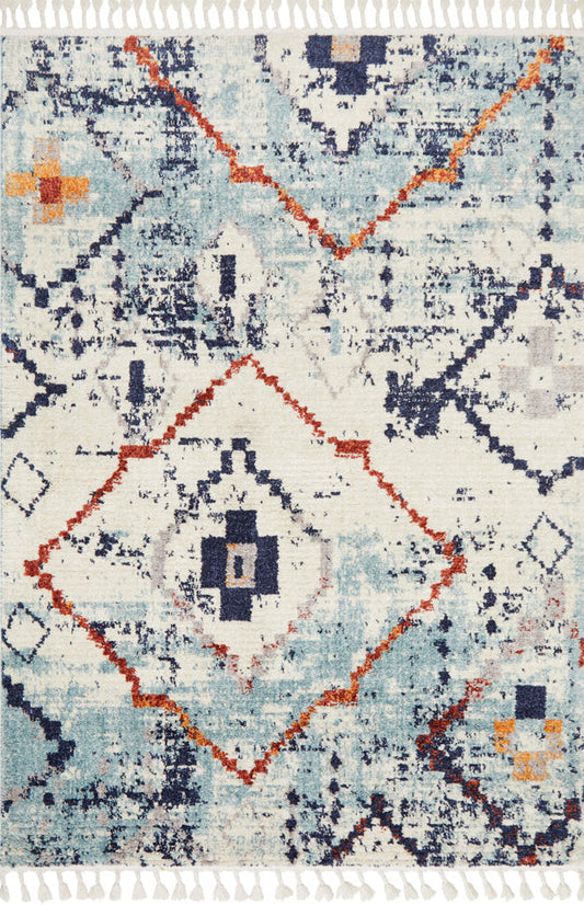 Cassien Blue Multicolor Rug
