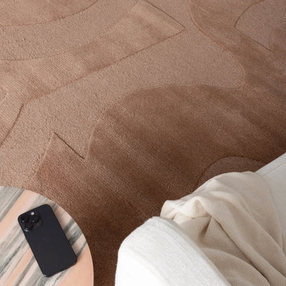 Arlen Peach Wool Rug