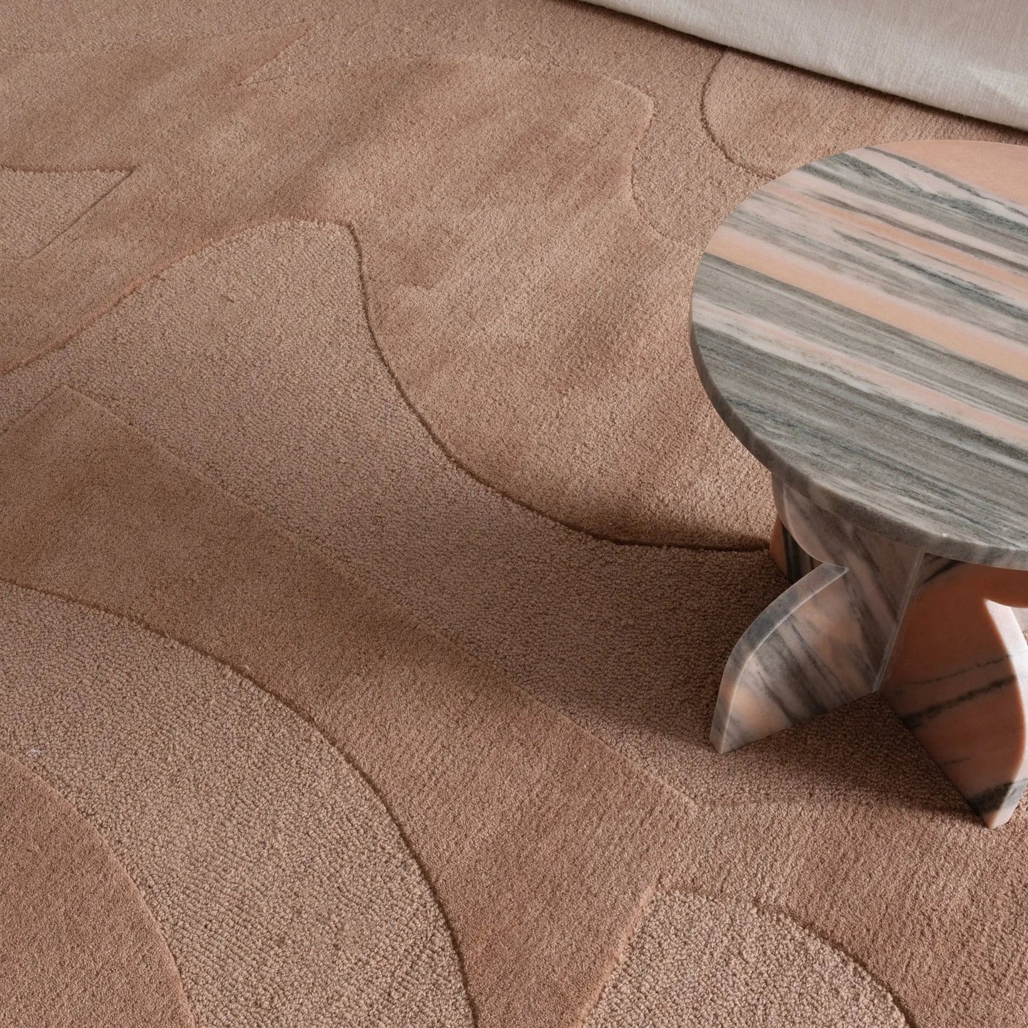Arlen Peach Wool Rug