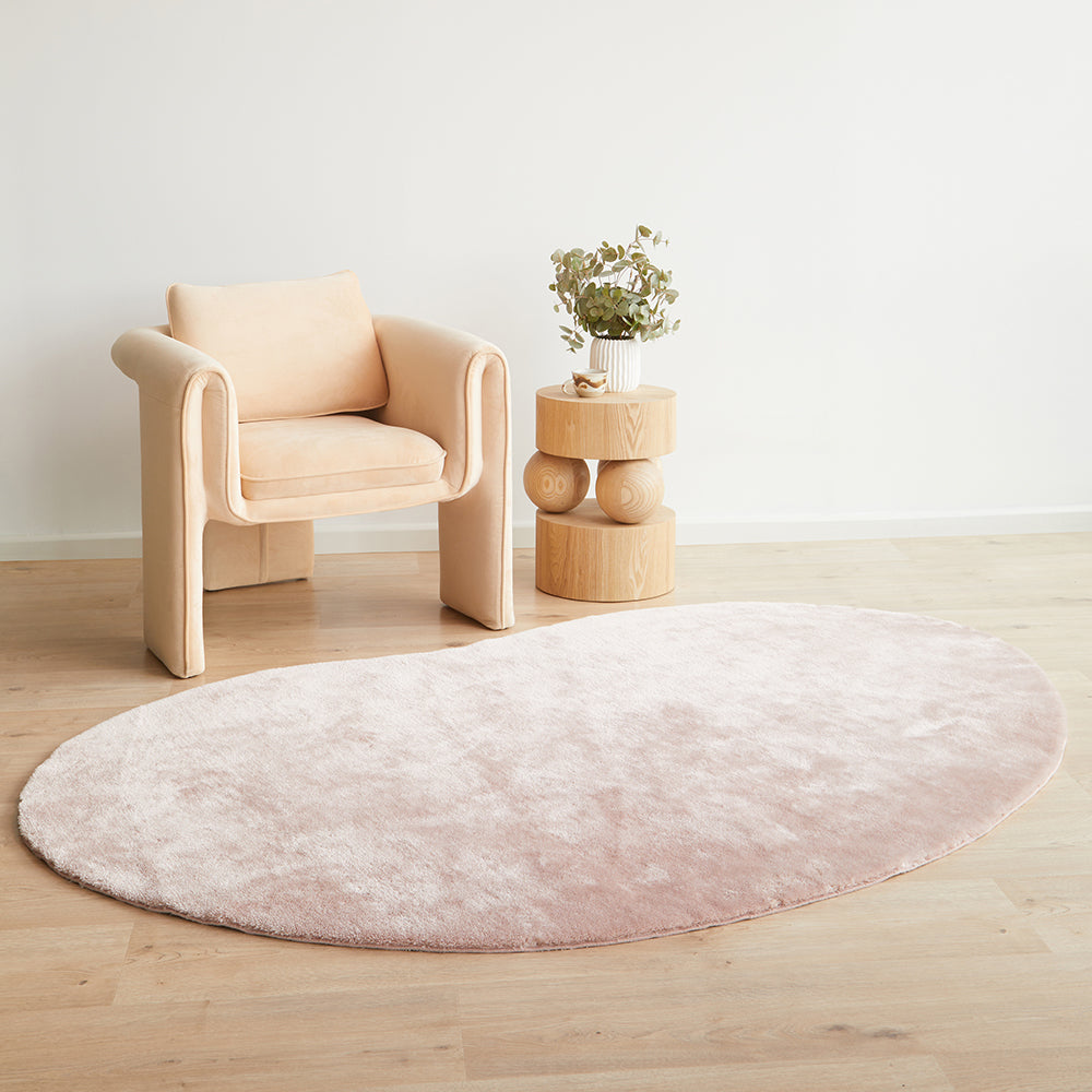 Confetta Rose Pink Washable Rug