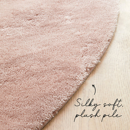 Confetta Rose Pink Washable Rug