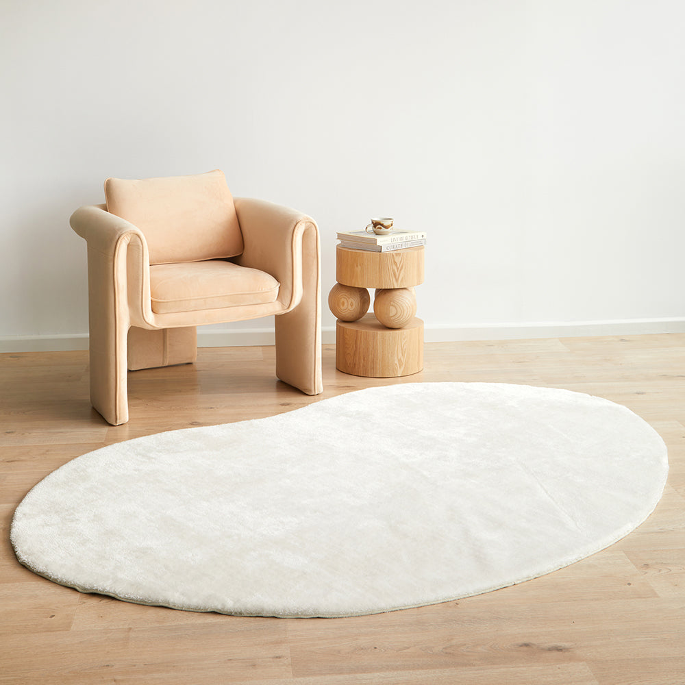 Confetta Snow White Washable Rug