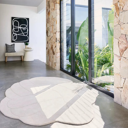 Pebble Beige Wool Rug