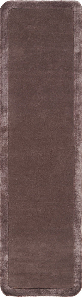 Corvelle Natural Brown Wool Runner Rug