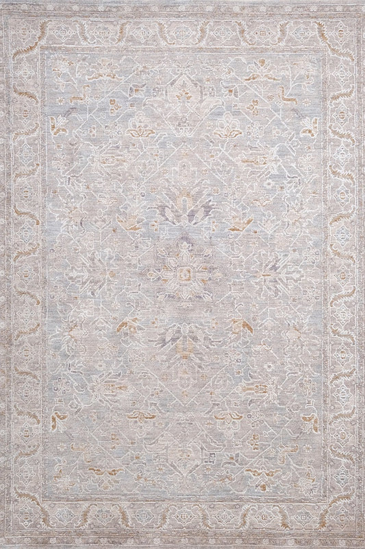 Luxor Beige Blue Transitional Rug
