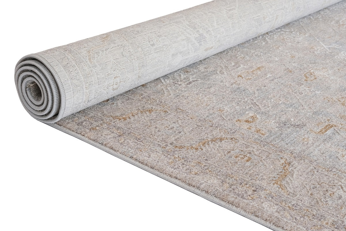 Luxor Beige Blue Transitional Rug