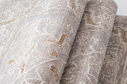 Luxor Beige Blue Transitional Rug