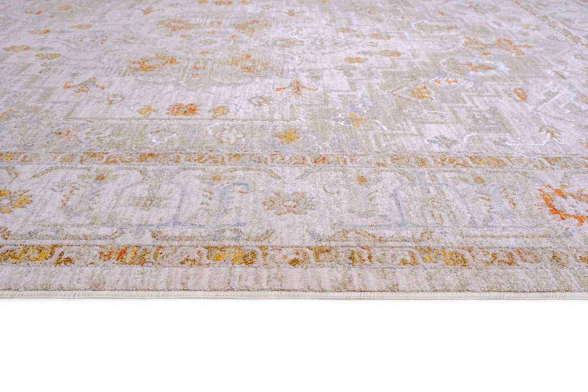 Luxor Beige Brown Traditional Rug