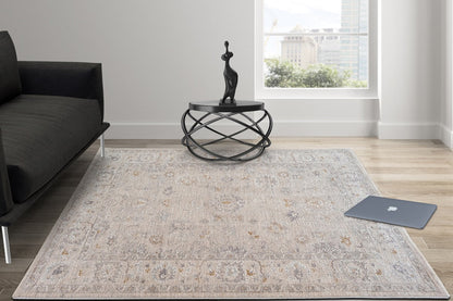 Luxor Beige Grey Transitional Rug
