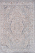 Luxor Brown Grey Traditional Rug