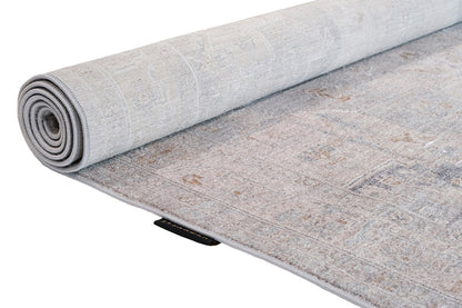 Luxor Brown Grey Traditional Rug