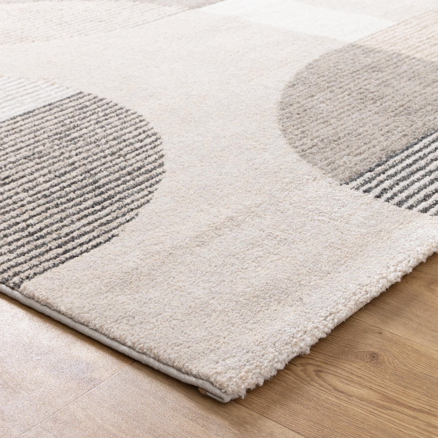Dandy Modern Beige Brown Rug