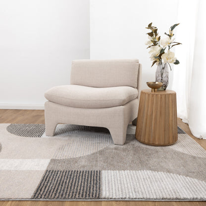 Dandy Modern Beige Brown Rug