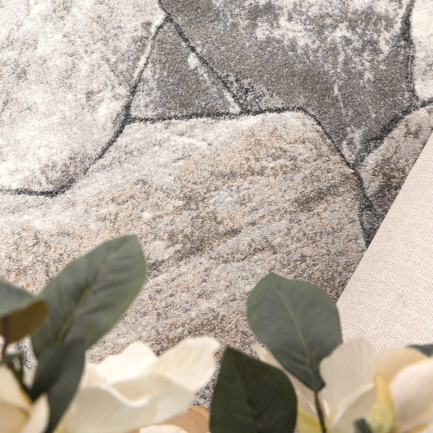 Dandy Pebbles Grey Beige Rug