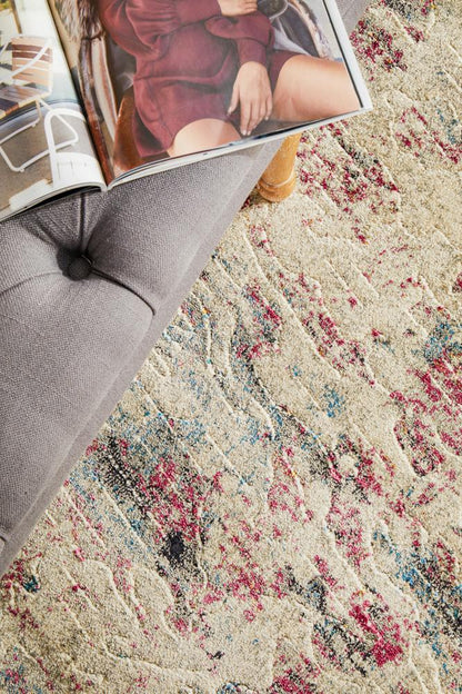 Nocturne Stone Multicolor Runner Rug