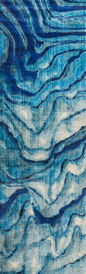 Nocturne Denim Blue Runner Rug