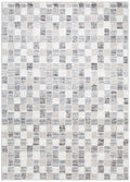 Dandy Beige Checkered Rug