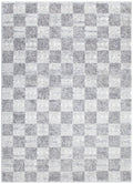 Dandy Ivory Grey Checkered Rug