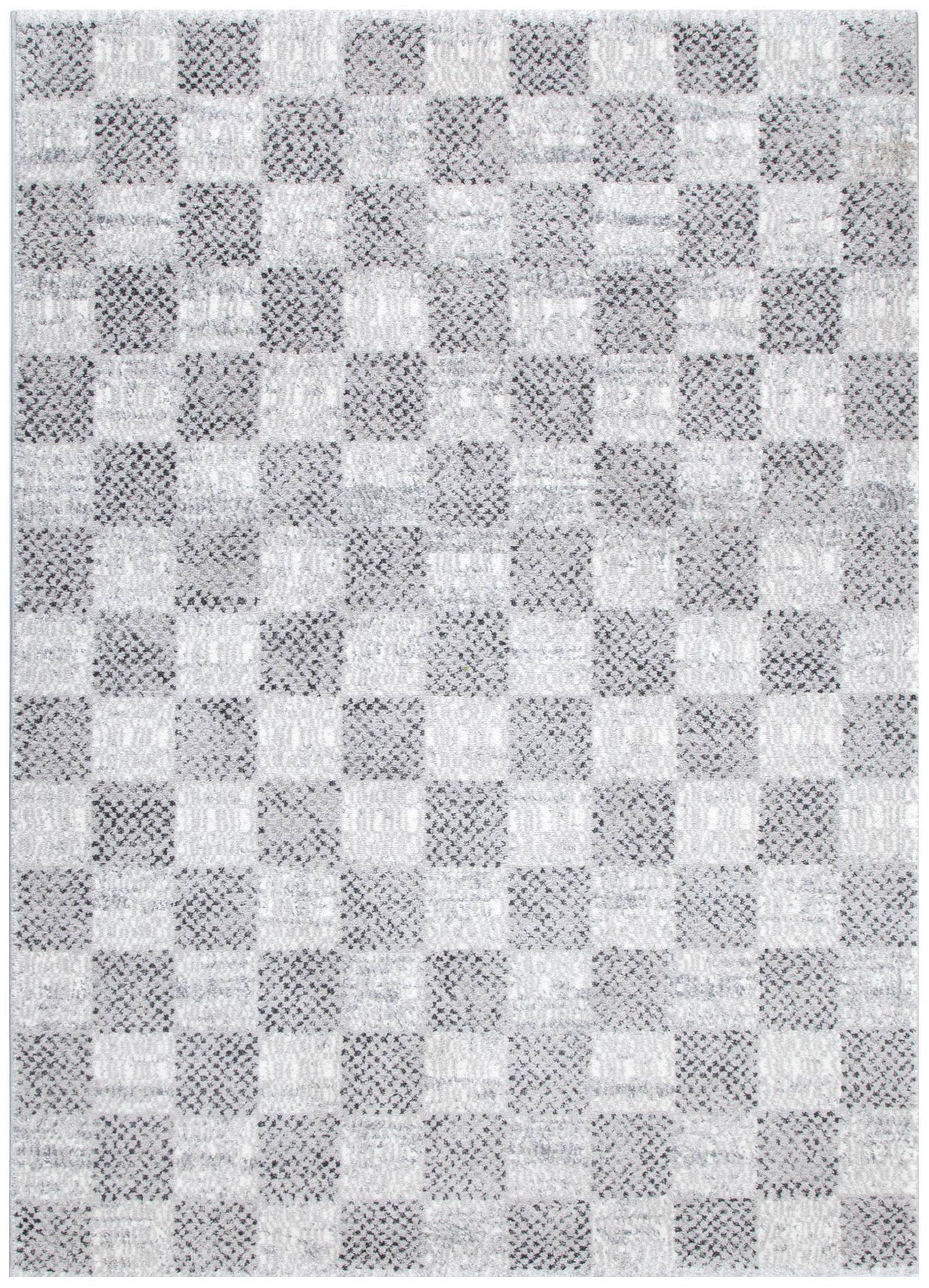 Dandy Ivory Grey Checkered Rug ‚Äö√Ñ√Æ polypropylene rug, soft neutral, Haus & Harbour