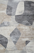 Evara Modern Grey Beige Rug