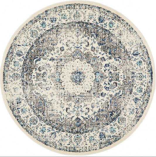 Pietra White Round Rug