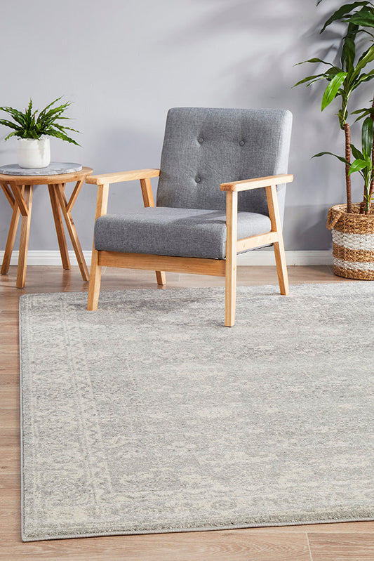 Pietra Platinum Silver Rug