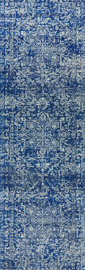 Pietra Midnight Blue Runner Rug