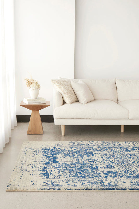 Pietra Snow Navy Rug