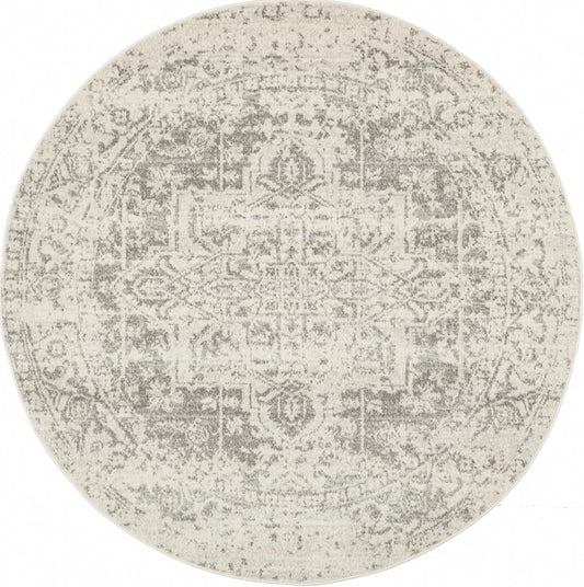 Pietra White Silver Rug
