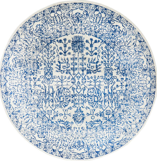 Pietra Blue Round Rug