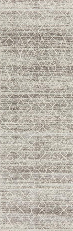 Pietra Platinum Silver Runner Rug