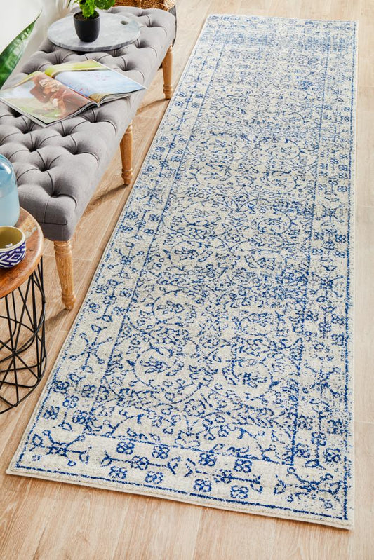 Pietra Snow White Runner Rug