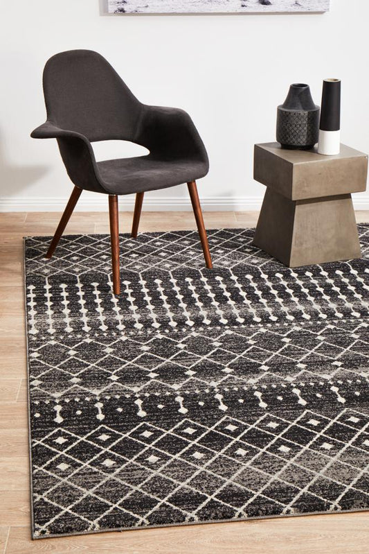 Pietra Onyx Black Rug
