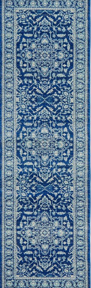 Pietra Marine Blue Runner Rug
