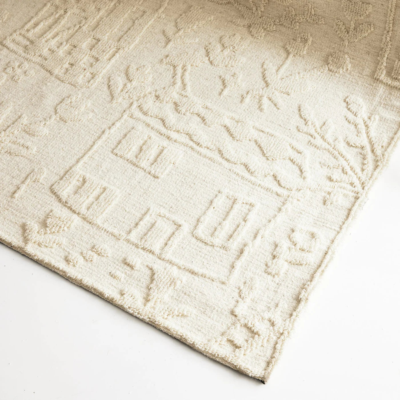 Luna Ivory Wool Kids Rug