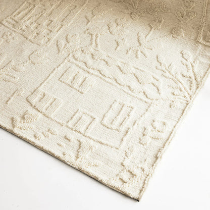 Luna Ivory Wool Kids Rug