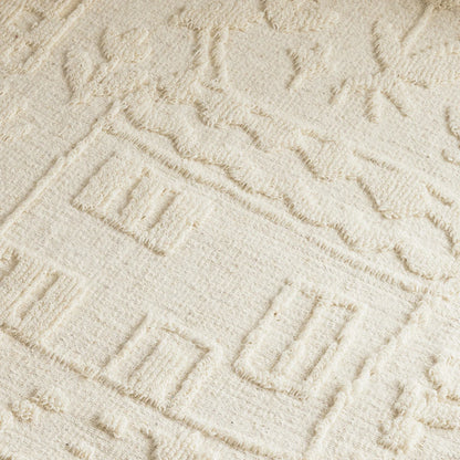 Luna Ivory Wool Kids Rug